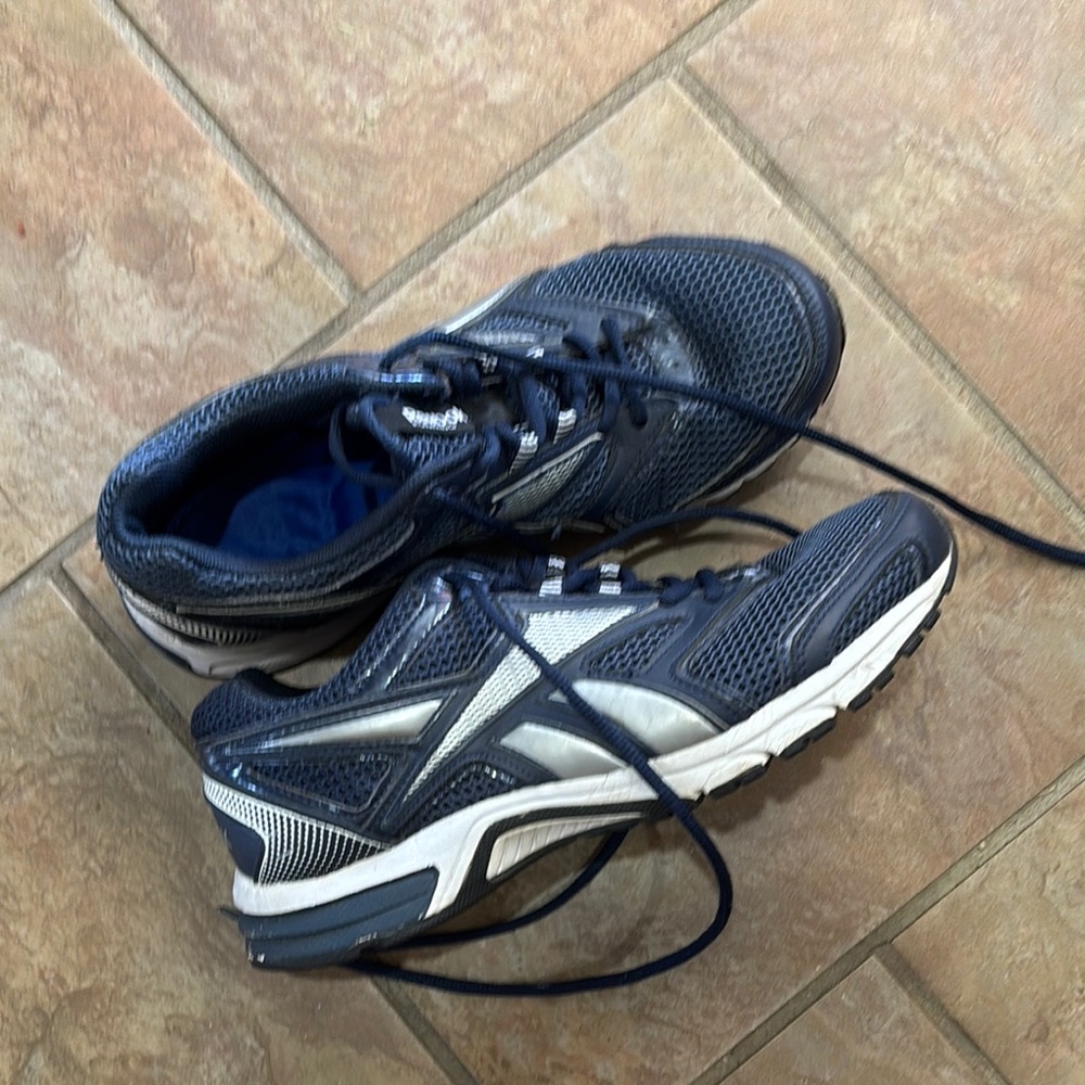 Reebok Men's blue and silver Athletic Running Shoes